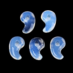 Опал Opalite подвески, Магатама, 21.5~22.5x12.5~14x6.5~8.5 мм, отверстие : 3~3.5 мм