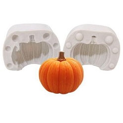 Pumpkin Halloween Theme Pumpkin Silicone Candle Molds, for Candle Making, Pumpkin, 5.7x4.2cm, Inner Diameter: 3.3x4cm