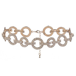 golden Dazzling Diamond Choker Necklace for Women - Trendy, Sexy and Elegant Party Jewelry