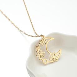 gold moon flower necklace Stainless Steel Mini Variety Pattern Pendant Necklace Sun Goddess Geometric Clavicle Chain