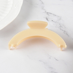Wheat Cellulose Acetate(Resin) Claw Hair Clips, Hair Accessories for Women Girls, Wheat, 40x95mm