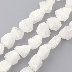 Quartz Crystal Natural Quartz Crystal Beads, AB Color Plated, Nuggets, 14~20x12~16x9~16mm, Hole: 1.5mm, about 26pcs/strand, 15.7 inch