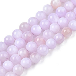 Plum Natural Freshwater Shell Beads Strands, Dyed, Round, Plum, 2.5mm, Hole: 0.5mm, about 122~136pcs/strand, 14.57 inch~15.63 inch(37cm~39.7cm)
