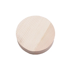 Antique White Wood Chassis, Wooden Display Pedestals, for Toy Model Display, Antique White, 6x6x1.4cm