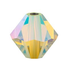 80100 20000 Jonquil AB 2x Хрустальные бусины preciosa®, чешский хрусталь, биконус(451 69 302 рондель), 80100 20000 нарцисс аб 2x, 4 мм, отверстие : 0.8 мм