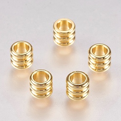 Golden 201 Stainless Steel Beads, Column, Golden, 5x4.5mm, Hole: 3mm