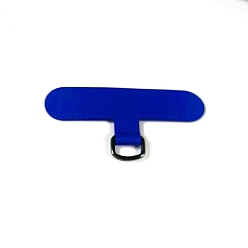 Blue Oxford Cloth Mobile Phone Lanyard Patch, Phone Strap Connector Replacement Part Tether Tab for Cell Phone Safety, Blue, 6x1.5x0.065~0.07cm, Inner Diameter: 0.7x0.9cm