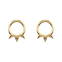 Золотой 316l хирургическая нержавеющая сталь 3 серьги-шипы для хрящей, конусные кольца для носа, золотые, 13.5x10 мм, штифты : 1.2 мм