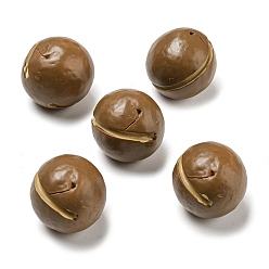 Camel Opaque Resin Decoden Cabochons, Imitation Nut, Macadamia Nuts, Camel, 22~23x22mm