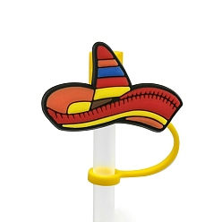Hat Silicone Drinking Straws Cover, for Cinco de Mayo, Hat Pattern