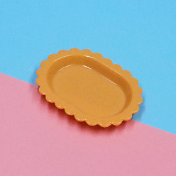 Шоколадный Пластиковая посуда мини модель, аксессуары для кукольного домика с микро-ландшафтом, притворяясь опорными украшениями, цвет шоколада, 54x41 мм