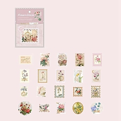 Flower Post Office Paper Sticker, Flower, 60x60mm, 40 sheets