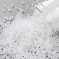 (141F) Ceylon Frost Snowflake Тохо 11/0 круглые бусины, японский бисер, матовые, (141 f) снежинка из цейлонского инея, 11/0, 2.2 мм, отверстие : 0.8 мм, Около 1110 шт / 10 г