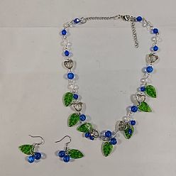 Нержавеющая Сталь Цвет 304 ожерелья и комплекты серег-колец из нержавеющей стали, с подвесками ручной работы из лэмпворка и акрила, цвет нержавеющей стали, 1.54~18.31 дюйм (39~465 мм)