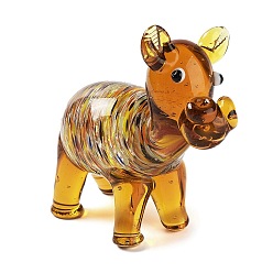 Peru 3D Horse Handmade Lampwork Display Decoration, for Home Decoration, Peru, 57x22x49mm