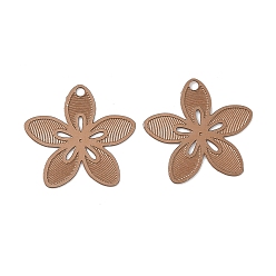 Перу Аэрозольная краска 430 подвески из нержавеющей стали, цветок, Перу, 13x14x0.3 мм, отверстие : 1 мм