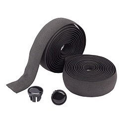 Black EVA Non-slip Band, Plastic Plug, Bicycle Accessories, Black, 29x3mm 2m/roll, 2rolls/set