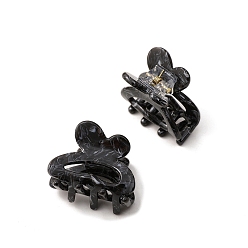 Черный Заколки для волос в форме когтей из ацетата целлюлозы, аксессуары для волос для женщин и девочек, бабочка, чёрные, 35x29 мм
