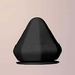 Черный Tpe адсорбируемый йога-массажный мяч терапевтический инструмент, монтируемые самостоятельные миофасциальные расслабляющие шарики-присоски для спины, чёрные, 70x75 мм