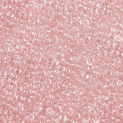 (289) Light French Rose Transparent Luster Toho perles de rocaille rondes, perles de rocaille japonais, (289) lustre transparent rose français clair, 8/0, 3mm, Trou: 1mm, environ1110 pcs / 50 g