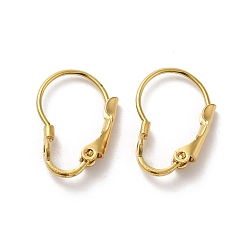 Без Покрытия Латунная фурнитура Leverback для серег, сырой (без покрытия), 16.5x11x3 мм, штифты : 0.6~0.8 мм