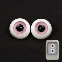 Pink Glass Craft Doll Eye, Stuffed Toy Eye, with Box, for DIY Doll Toys Puppet Plush Animal Making, Pink, 14mm