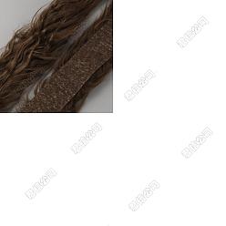 Кокосово-Коричневый 1ткань из искусственного меха в квадратах, для поделок, шитье, костюмы, подушечки для сидений, поделки своими руками рождественские гномы декор, кокосового коричневый, 50~70x2 мм, 1.5 м / шт