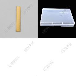 Без Покрытия 30шт. ч62 латунные листы, прямоугольные, сырой (без покрытия), 38x6x1 мм