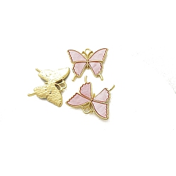 Pink Подвески из сплава и ацетата целлюлозы, бабочка, розовые, 29.5x25 мм