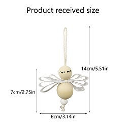 Белый Рождественская тема, деревянный подвесной снеговик, украшения, для подвесных украшений на елку, белые, 140 мм