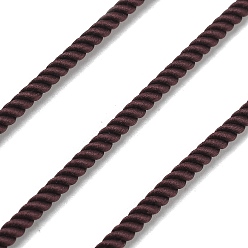 Кокосово-Коричневый Круглый полиэфирный шнур, витой шнур, для переезда, кемпинг, приключение на открытом воздухе, скалолазание, садоводство, кокосового коричневый, 3 мм