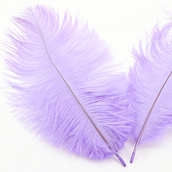 Лиловый Аксессуары для украшений из страусиных перьев, для костюма своими руками, аксессуары для волос, фоновое ремесло, сирень, 150~200 мм