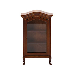 Верблюжий Мини-модель деревянного шкафа, аксессуары для кукольного домика с микро-ландшафтом, притворяясь опорными украшениями, верблюжие, 95x40x153 мм