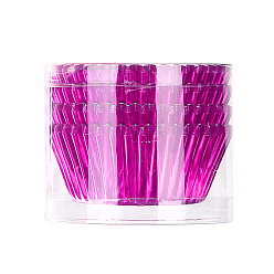 Magenta Cupcake Aluminum Foil Baking Cups, Greaseproof Muffin Liners Holders Baking Wrappers, Magenta, 65x30mm, about 100pcs/bag