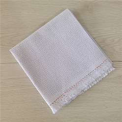 White Solid Colored Cross Stitch Fabric, 14CT Aida Cloth, White, 300x300mm