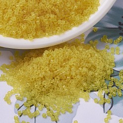 (DB0710) Прозрачный Желтый Бусины miyuki delica, цилиндр, японский бисер, 11/0, (дБ 0710) прозрачный желтый, 1.3x1.6 мм, отверстие : 0.8 мм, Около 2000 шт / 10 г