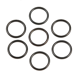 Schwarz Ionenplattierung (IP) 304 Geschlossene Biegeringe aus Edelstahl, Runde, Schwarz, 20 Messgerät, 8x0.8 mm