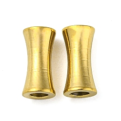 Real 18K Gold Plated Ion Plating(IP) 304 Stainless Steel Beads, Bamboo Joint, Real 18K Gold Plated, 8x4mm, Hole: 2mm