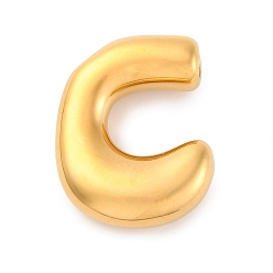 Letter C 304 подвески из нержавеющей стали, буквенное очарование, ионное покрытие (ip), реальный 18 k позолоченный, буква С, 23x18x6 мм, отверстие : 3.5x2.2 мм