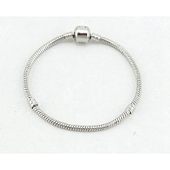 Серебро Стильный и прочный браслет-цепочка в виде змеи с долговечным покрытием для изготовления украшений своими руками., серебряные, 0.2 см