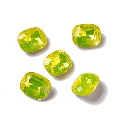 Светлый Колорадский Топаз Опаловый стиль k9 кабошоны со стеклянными стразами, задние и задние, восьмиугольник прямоугольник, lt.col.topaz, 10x8x4 мм