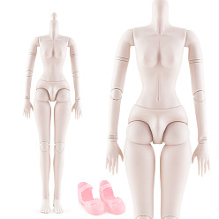 Thistle Plastic Female Movable Joints Action Figure Body, No Head with Shoes, Thistle, 600mm