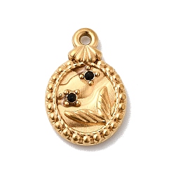 Реактивный Самолет 304 подвески из нержавеющей стали со стразами, овальные подвески с узором «рыбий хвост», ионное покрытие (ip), реальный 18 k позолоченный, струя, 16.5x11x2.5 мм, отверстие : 1.2 мм