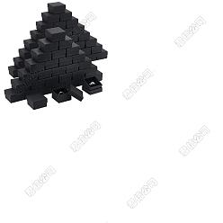 Черный 100шт. квадратные бумажные коробки для хранения колец, подарочные коробки для свадебных сувениров, ящик для подарков, чёрные, 5.2x5.2x3.2 см