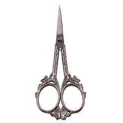 Silver Stainless Steel Butterfly Scissors, Alloy Handle, Embroidery Scissors, Sewing Scissors, Silver, 12.6cm