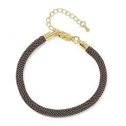 Серый 4.5 изготовление браслета из круглого нейлонового шнура миланского диаметра 202мм, с латунными выводами и 6.85 застежками из лобстера из нержавеющей стали, золотые, долговечный, стойки покрытие, серые, 17.4 дюйм ({2} см)