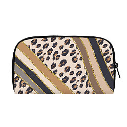 Camel Cow Print Polyester Wallets with Zipper, for Women's Bags, Rectangle, Camel, 19x11x2cm