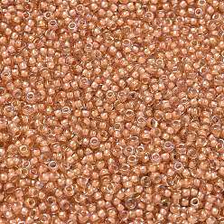 (RR3734) Миюки круглые бусины рокайль, японский бисер, (rr 3734), 11/0, 2x1.3 мм, отверстие : 0.8 мм, Около 1111 шт / 10 г