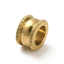 Golden 304 Stainless Steel European Beads, Large Hole Beads, Column, Golden, 8x5mm, Hole: 5.2mm