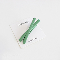 Green Cute Matte Hair Clip Hairpin Side Clip Hair Accessories - Lovely, Sanding, Bangs Clip.